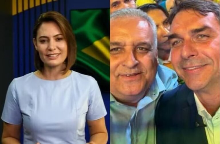 Michelle Bolsonaro declara apoio à chapa Flávio-Alfredo e pede as bênçãos de Deus