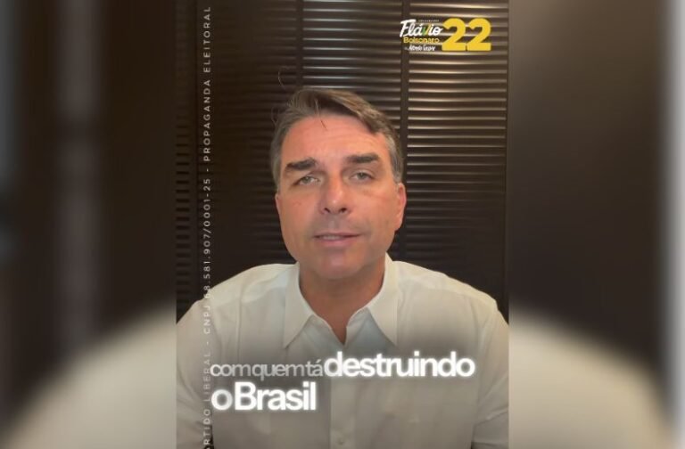 Flávio Bolsonaro justifica ausência em debate e dispara: “Quero debater com quem está destruindo o Brasil”